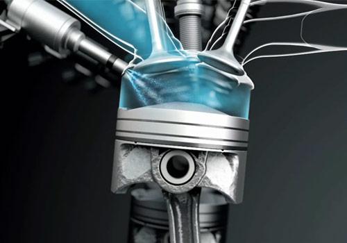 Direct fuel injection visualisation in an engine