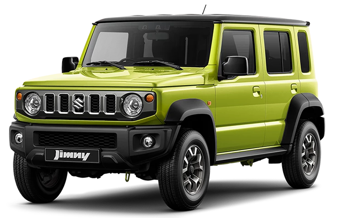 Suzuki Jimny 5-Door render with clear background