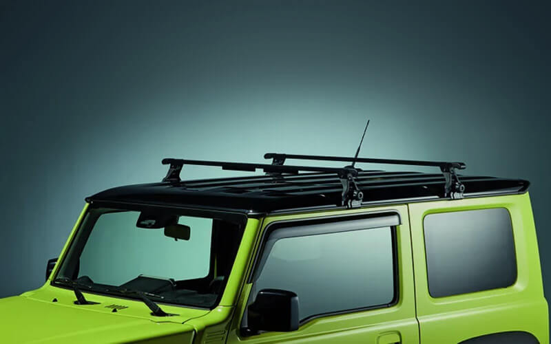 3D render of a Suzuki with the Roof Rack accessory attached